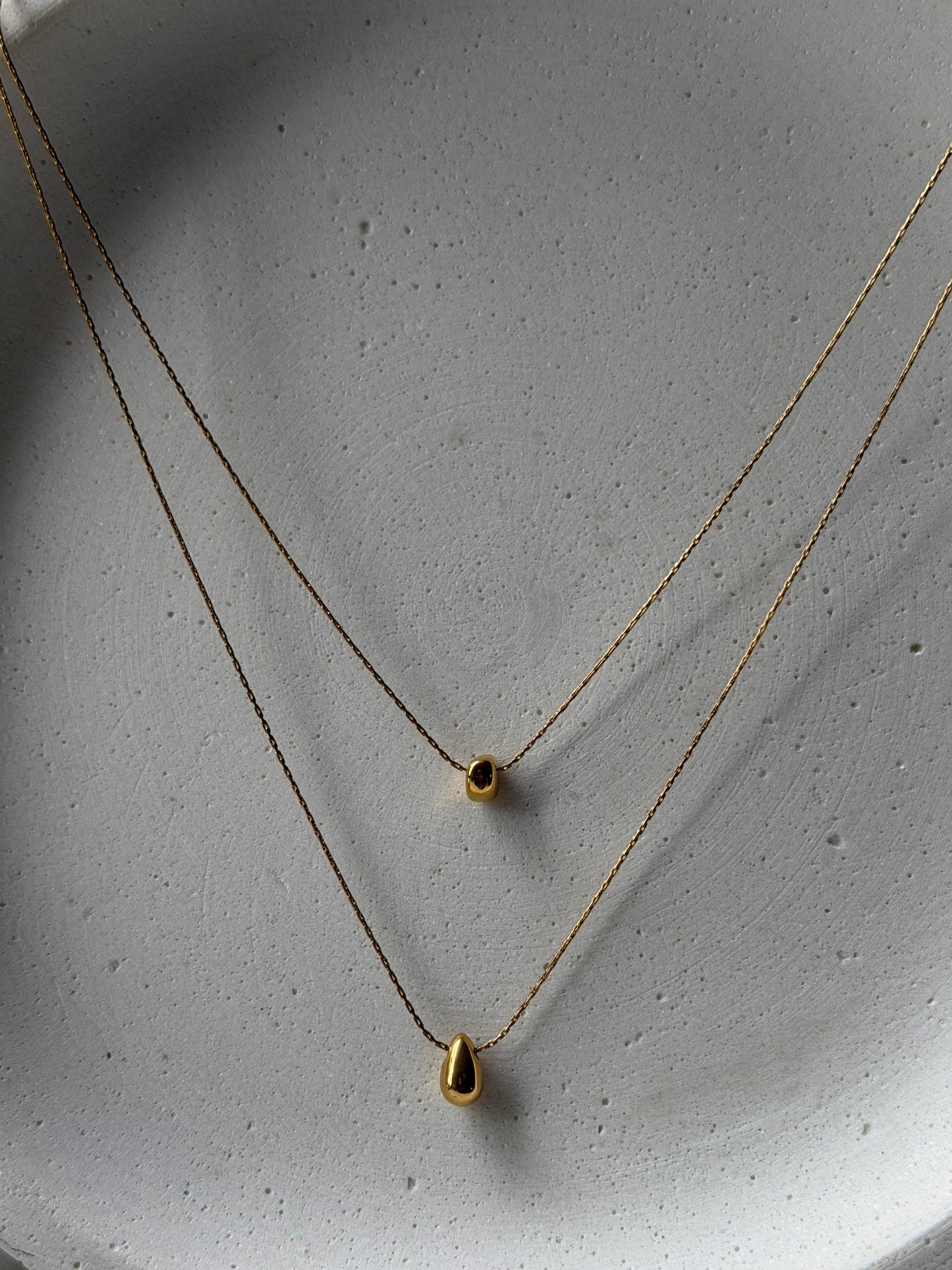 Minimal Double Layer Gold Necklace