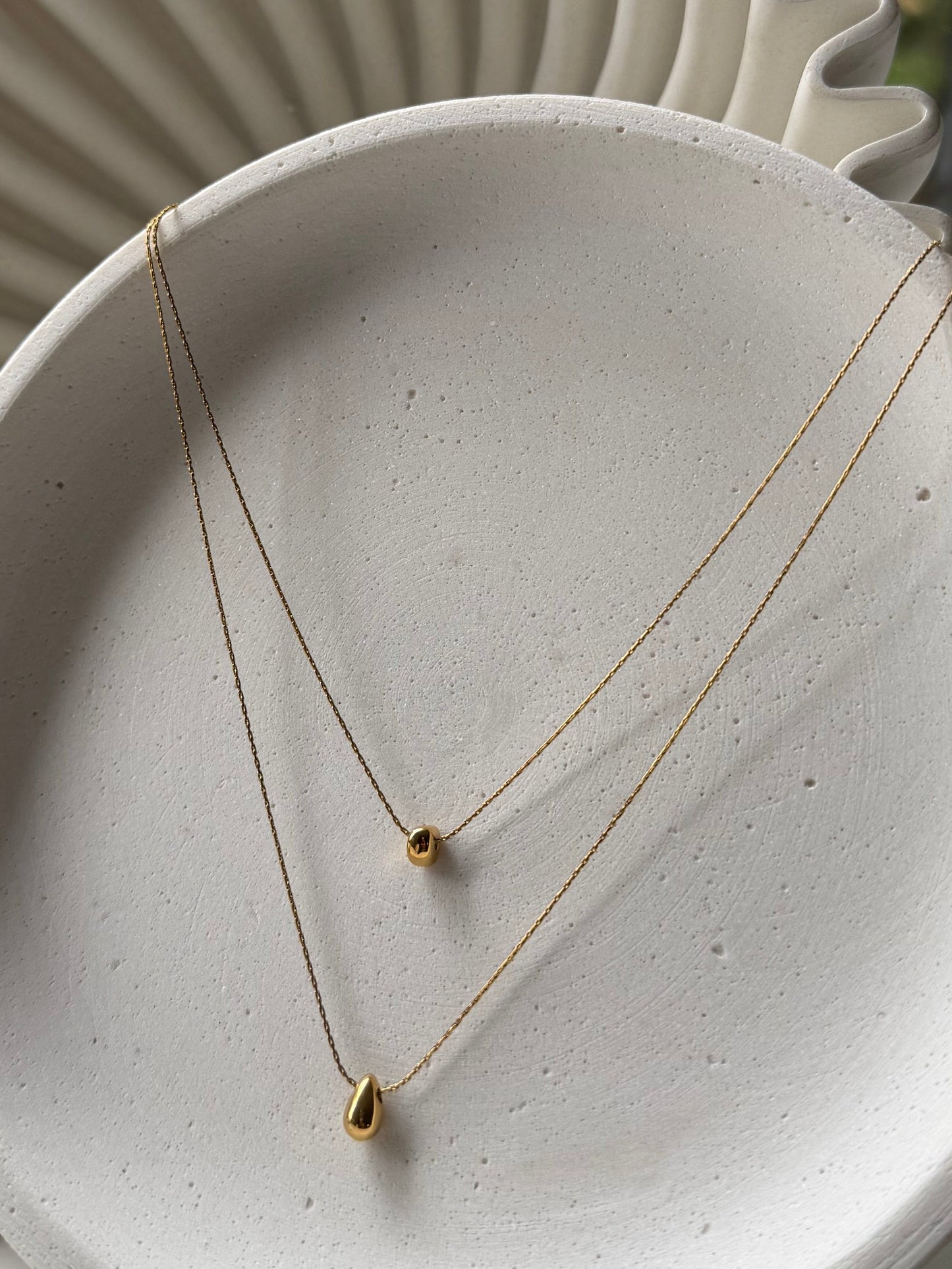 Minimal Double Layer Gold Necklace